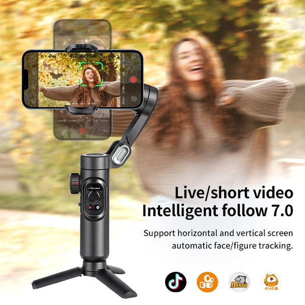 Intelligent AI Facial Tracking 3 Axis Handheld Gimbal Foldable