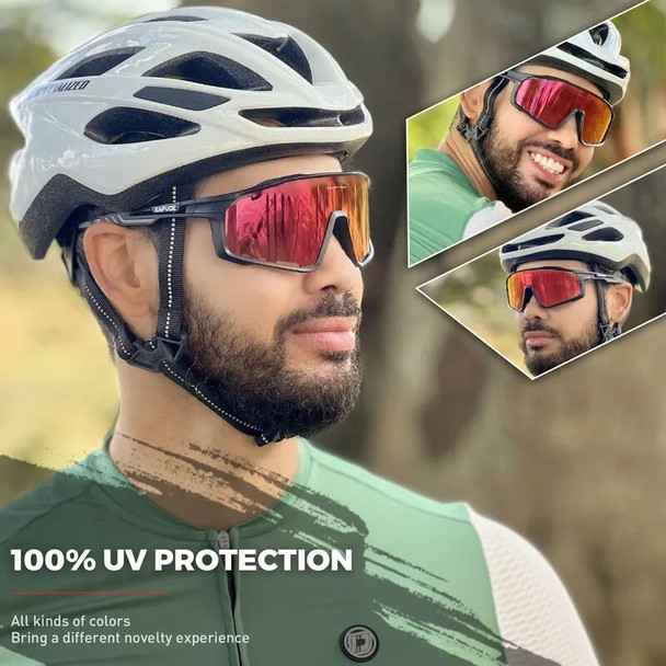 New Kapvoe MTB Outdoor Cycling Sunglasses Polarized Men's UV400 Road Racing Ciclismo Glasses Eyewear Women's Sports Goggles