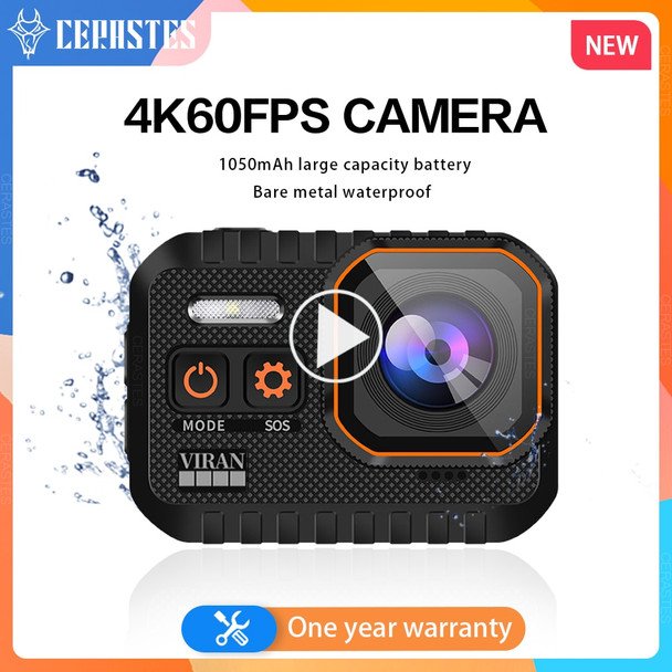 CERASTES Action Camera 4K60FPS with WiFi Remote 2.0" HD Screen