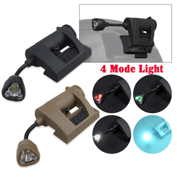 Tactical Helmet Light Mpls Charge Helmet Lamp 3 Mode Green Red IR Laser Hunting Airsoft Military Helmet Flashlight Headlamp