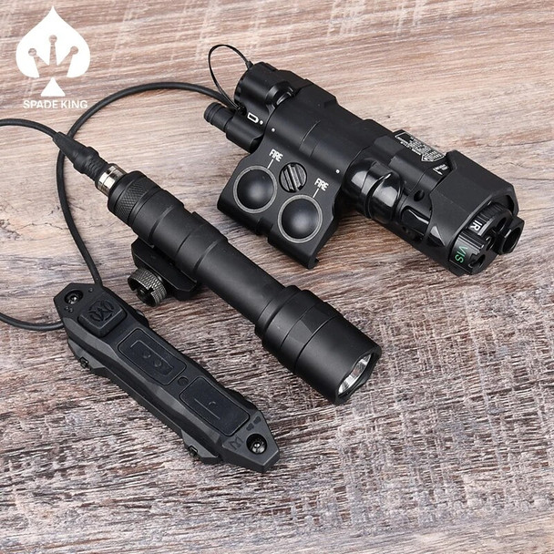 Tactical MAWL C1+ Red Green IR Laser Sight M300 M600 SF Flashlight Metal CNC Set Fit 20mm Rail For AR15 HK416 M416 M416 M4