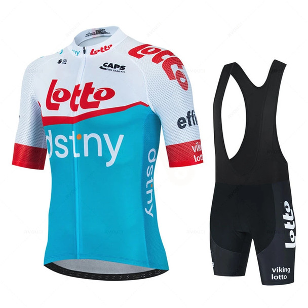 Lotto Cycling Jersey Set 2023 Summer New Bicycle Clothing MTB Uniform Riding Bib Shorts Bike Clothing Maillot Ciclismo Hombre
