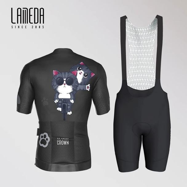 LAMEDA New Cycling Jersey Short Sleeves Summer Men Tight Top Suits Breathable Quick Drying Bicycle Spring MTB Road Bike Clothing