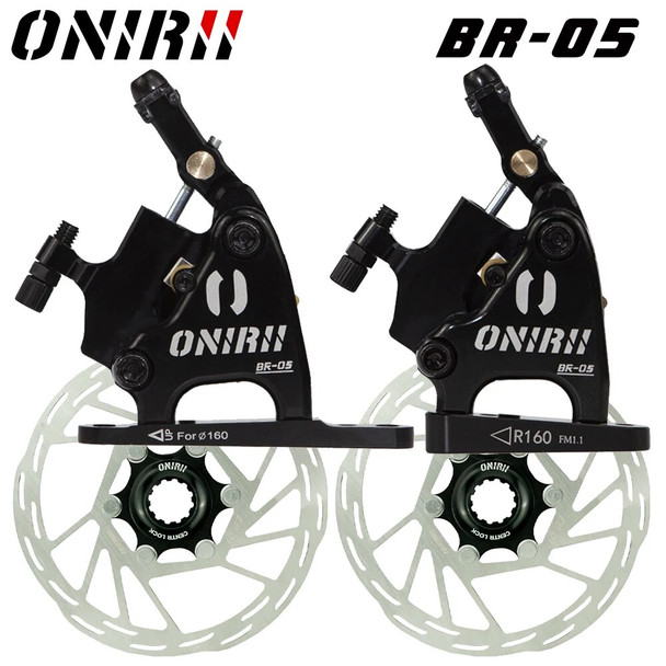 ONIRII BR-05 Cable Actuated Hydraulic Disc Brake For Road Cyclo-cross Gravel Center Lock Rotor CX Bike, CycloCross, 7 Colors New