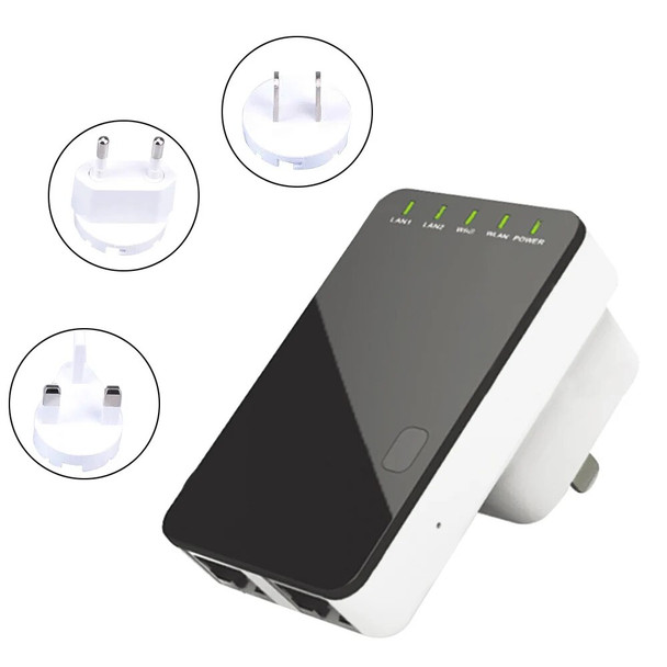 VONETS WR02 Mini 300Mbps WiFi Wireless Network Router Signal Amplifier Booster Wi Fi Repeater Range Extender Amplificador