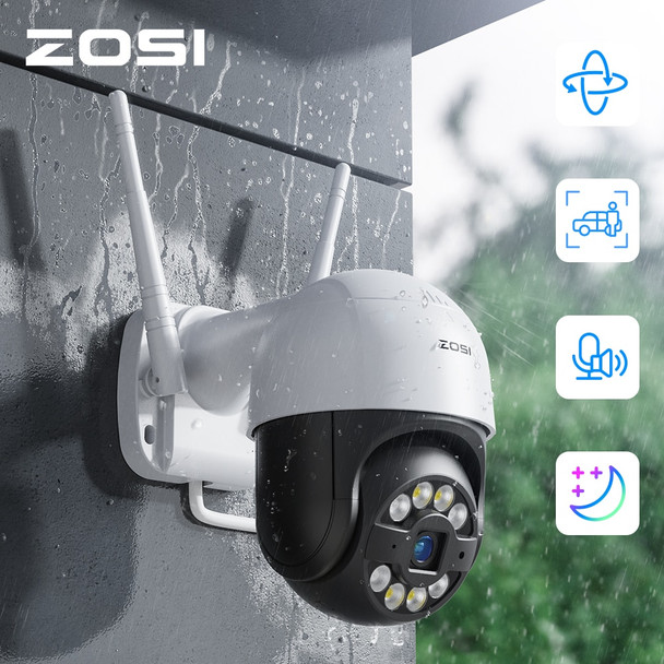ZOSI 1080P PTZ Camera H.265+ Starlight Night Vison Wifi Surveillance