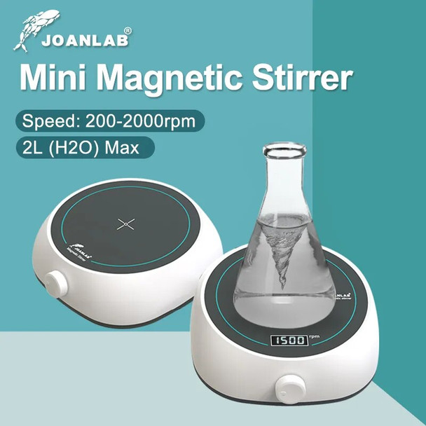 JOANLAB Mini Magnetic Stirrer Laboratory Liquid Mixer Magnetic Mixer With Stir Bar