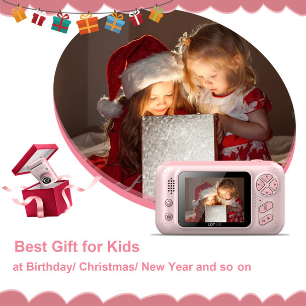 Mini Kids Camera 40mp 1080p Digital Camera 2.4"ips Fun Games Neck