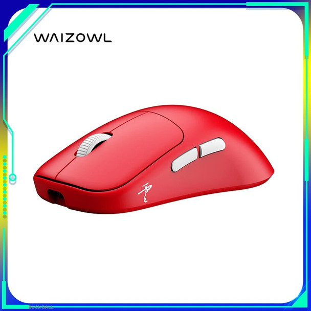 Waizowl Ogm Cloud Mosue Tri Mode Wireless Bluetooth Lightweight Ergonomics Paw3395 Mouse E-Sports Accessory For Computer Pc Gift