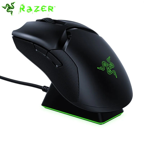 Razer Wireless Viper Ultimate Hyperspeed RGB Lightest Gaming Mouse Optical Sensor 20000DPI 8 Programmable Button for Computer