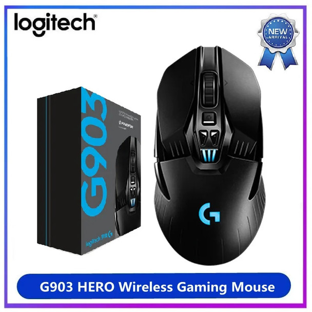 Logitech G903 HERO LIGHTSPEED Wireless Gaming Mouse RGB 25600DPI Gaming Mice Upgraded Version For e-sports gamers 100% Original