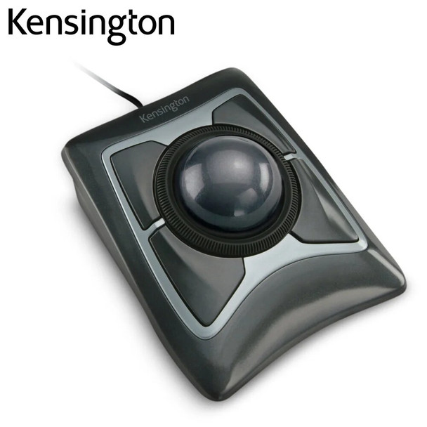 Kensington Expert Trackball Mouse USB Optical Wired Mouse with Scroll Ring Large Ball for AutoCAD K64325