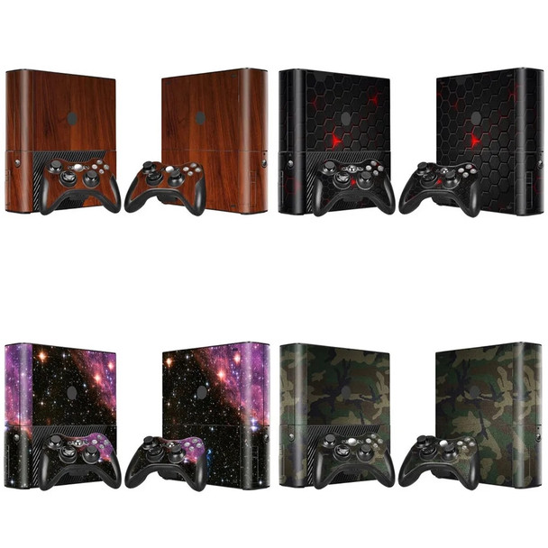 Dropshipping protective vinyl material skin stickers for Xbox 360 E