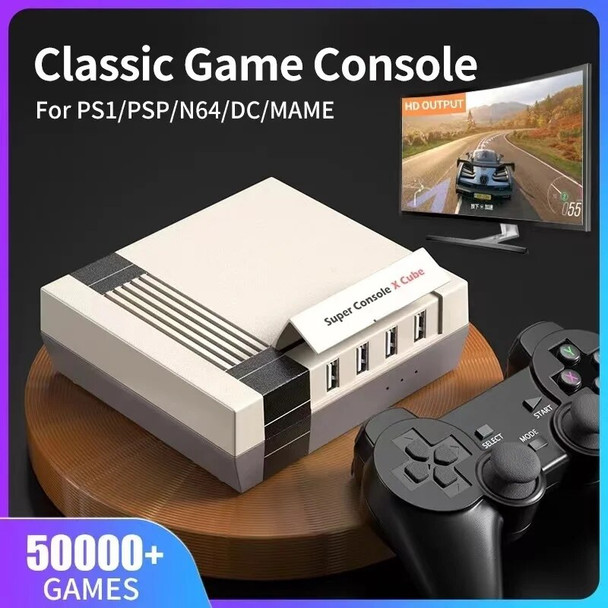 Super Console X Cube high-definition retro wireless controller game console Super Console Classic Red and White Machine