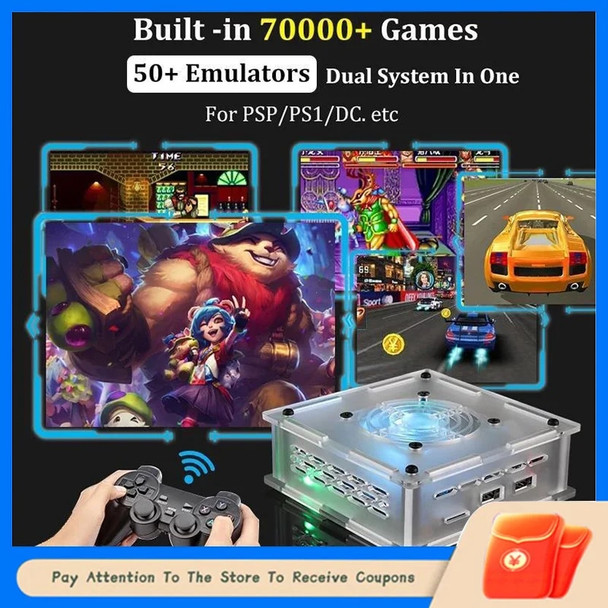 Super Console X Pro Max Retro Mini Video Game Console Tv Dual System Psp/N64 Xbox Controller Gamecube Controle Para Celular