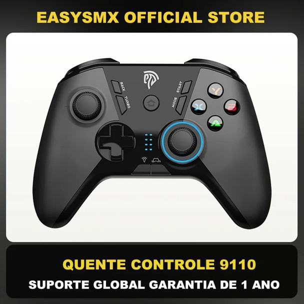 EasySMX 9110 Wireless Gamepad, 2.4G PC Controller with Customized Buttons Joystick for PC Windows, Steam, Android Smart TV