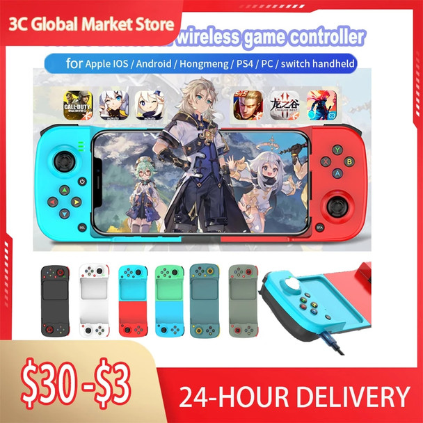 D3 Type-C Wireless Connection for Android iOS Switch PS4 400mAh Bluetooth-compatible Telescopic Mobile Phone Gamepad Controller