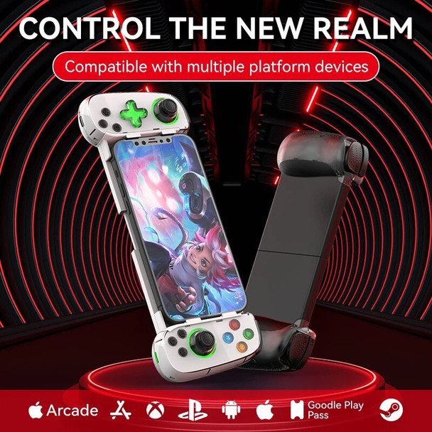 D7 Telescopic Mobile Phone Gamepad Bluetooth 5.0 Type-C Wireless Game Controller Joystick for Android/iPhone /Switch /PS4/PC