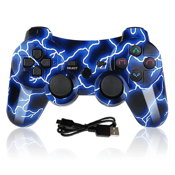 K ISHAKO Wireless Controller Six Axis Remote Gaming Gamepad For PS3 Joypad For Sony Playstation 3 with Charging Cable