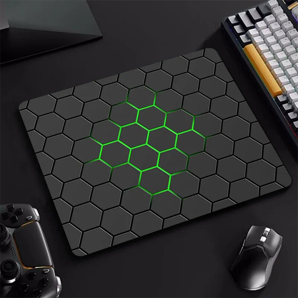 Hexagon Gaming Mouse Pad XS Computer Laptop Rubber Small Mousepad For PC Gamer Desktop Decoration Office Mouse Mat Deskmat Rug