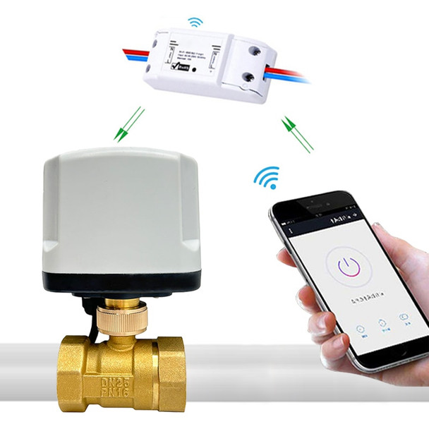 Tuya Wifi Smart Timing Switch Electric Ball Valve Ac220v Water Auto