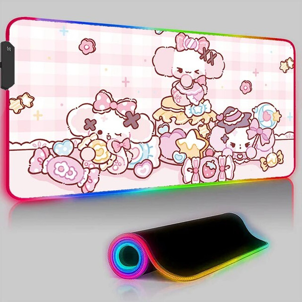 Cute Cartoon Dog Mouse Pad LED Backlight Pad Laptop Gaming Accessories Keyboard Mousepad RGB PC Kawaii Anime Desk Mat XXL Carpet Cute Cartoon Dog Mouse Pad LED Backlight Pad Laptop Gaming Accessories Keyboard Mousepad RGB PC Kawaii Anime Desk Mat XXL Carpet