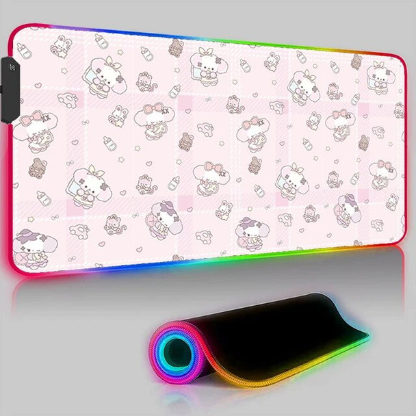 Cute Cartoon Dog Mouse Pad LED Backlight Pad Laptop Gaming Accessories Keyboard Mousepad RGB PC Kawaii Anime Desk Mat XXL Carpet Cute Cartoon Dog Mouse Pad LED Backlight Pad Laptop Gaming Accessories Keyboard Mousepad RGB PC Kawaii Anime Desk Mat XXL Carpet