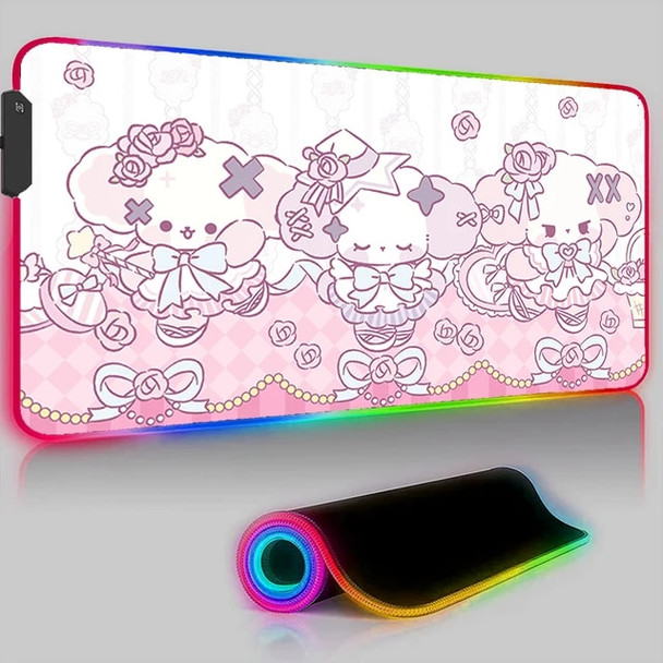 Cute Cartoon Dog Mouse Pad LED Backlight Pad Laptop Gaming Accessories Keyboard Mousepad RGB PC Kawaii Anime Desk Mat XXL Carpet Cute Cartoon Dog Mouse Pad LED Backlight Pad Laptop Gaming Accessories Keyboard Mousepad RGB PC Kawaii Anime Desk Mat XXL Carpet