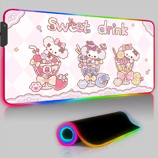 Cute Cartoon Dog Mouse Pad LED Backlight Pad Laptop Gaming Accessories Keyboard Mousepad RGB PC Kawaii Anime Desk Mat XXL Carpet Cute Cartoon Dog Mouse Pad LED Backlight Pad Laptop Gaming Accessories Keyboard Mousepad RGB PC Kawaii Anime Desk Mat XXL Carpet