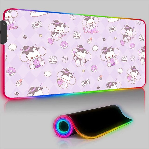 Cute Cartoon Dog Mouse Pad LED Backlight Pad Laptop Gaming Accessories Keyboard Mousepad RGB PC Kawaii Anime Desk Mat XXL Carpet Cute Cartoon Dog Mouse Pad LED Backlight Pad Laptop Gaming Accessories Keyboard Mousepad RGB PC Kawaii Anime Desk Mat XXL Carpet