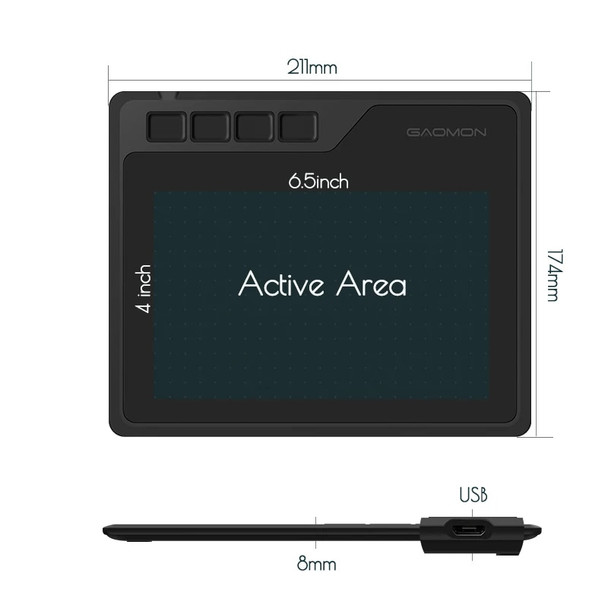 GAOMON S620 6.5x4 Inch Anime Digital Graphic Tablet Art Writing Board for Drawing &Game OSU with 8192 Levels Pen Children Tablet GAOMON S620 6.5x4 Inch Anime Digital Graphic Tablet Art Writing Board for Drawing &Game OSU with 8192 Levels Pen Children Tablet