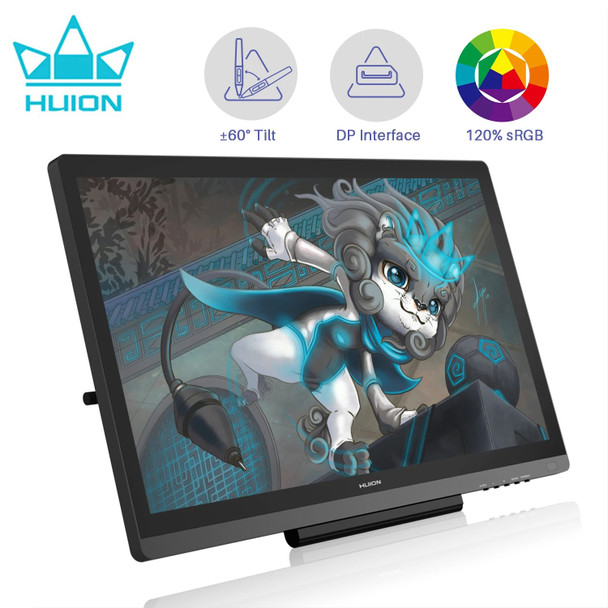 19.53 Inch Graphics Tablet Screen Huion Kamvas 20 AG Glass Animation Drawing Tablet Monitor 8192 Levels Battery Free Pen PW500
