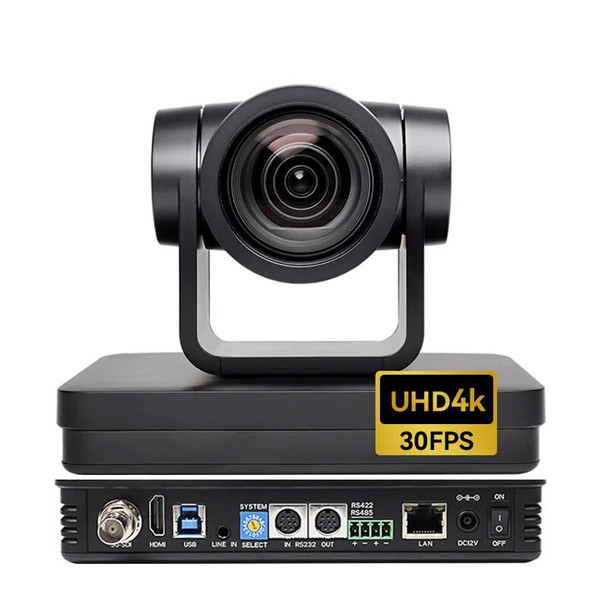4K UHD 8MP 12X Zoom Auto Track Video Conference Camera AI Face SDI/HDMI Onvif PTZ USB Webcam for Broadcasting Conferecning