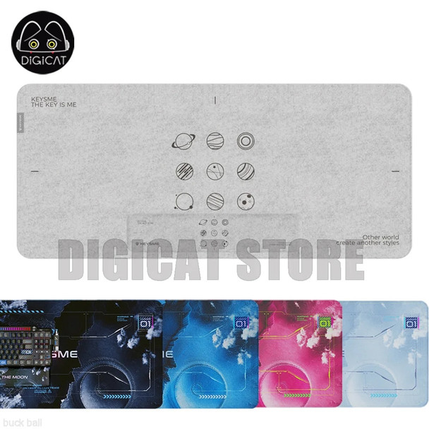 KeysMe Mousepad For Keyboard Mouse Pad Gamer Esports Elements Silicone Anti-slip Mice Pad Desktop Computer Laptop Accessories