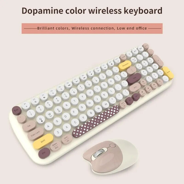 MOFII CandyPRO Wireless Keyboard Mouse Combo Bluetooth/Wireless,for Mac, IPad, IPhone, PC, Laptop and Android