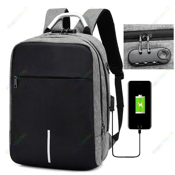 16 Inch Anti Theft Laptop Backpacks with Safety Lock USB Charging Port Large Capacity Waterproof Laptop Bag for Men Women Travel
