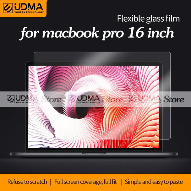 UDMA MacBook Pro Air 13 16 Inch Screen Protector HD Flexible Glass Film for M1 Chip 2021 A2485 2442 A2141 A2337 A2338 A2179 2251