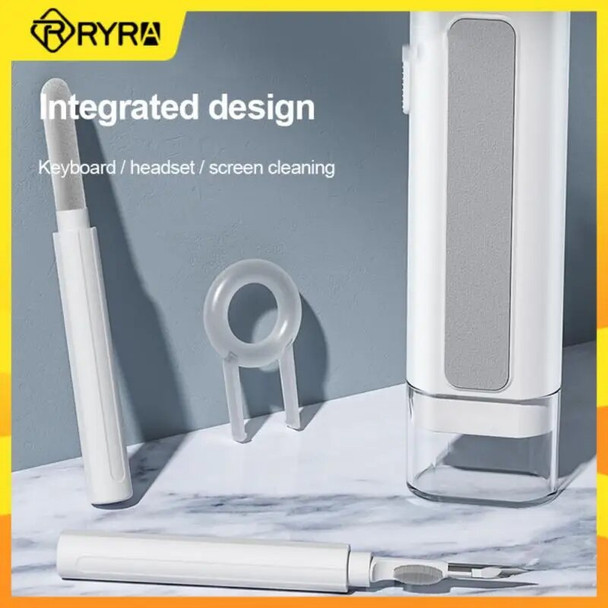 RYRA 6-in-1 Keyboard PC Cleaning Brush Kit Earphone Cleaning Pen Small Computer Dust Brush Cleaner Phone Cleaning Tools