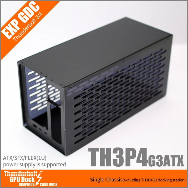 Case for TH3P4G3 Thunderbolt-compatible GPU Dock Graphics Card Extended Suitable for ATX SFX FlEX(1U) Power Supply for TH3P4G3