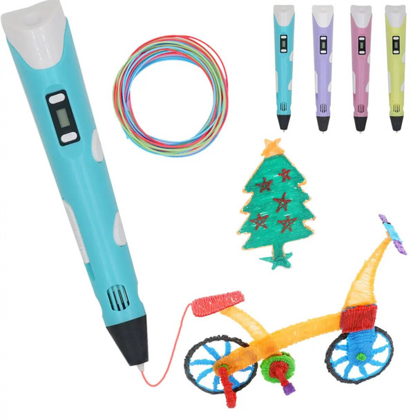 3D Printing Pen for Kids 3D Pen with LCD Display Compatible with PLA/ABS Filament Children's Christmas Birthday Ideas DIY Gift