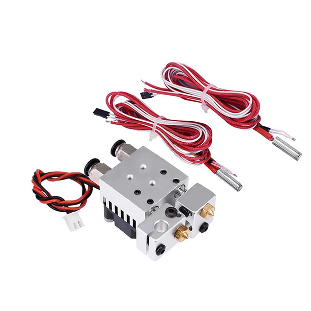 Multi-extrusion 3D Chimera Hotend Kit Dual Color 2 IN 2 OUT All Metal Extruder V6 Dual Extruder 3D Printer Parts Accessories