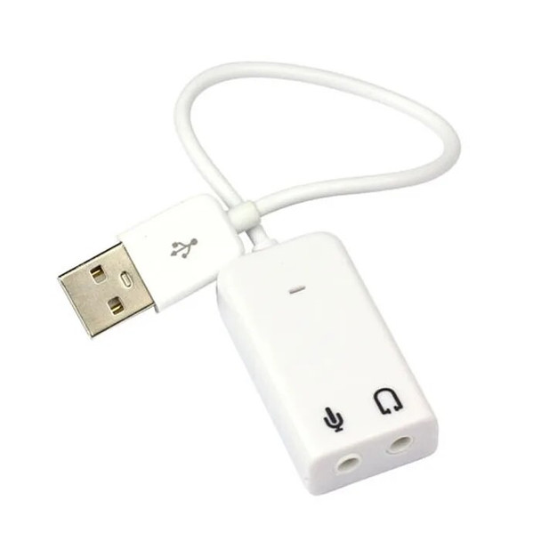 USB Sound Adapter 7.1 channel For Laptop PC USB 2.0 Virtual 7.1 Channel Audio Sound Card Adapter Drop shipping 25