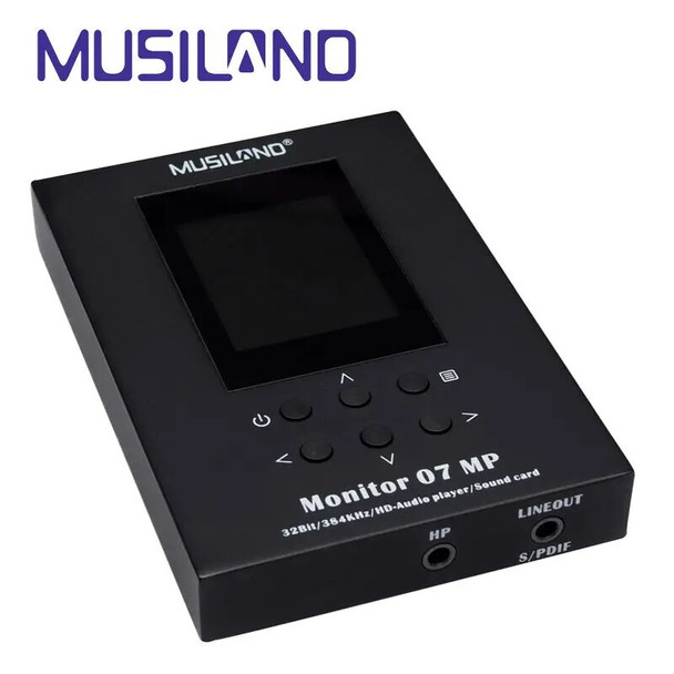 MUSILAND Monitor 07MP sound card Player 32bit/384KHz PDA Mobile Android iOS Linux Mac WINDOWS PCM DSD USB earphone amplifier