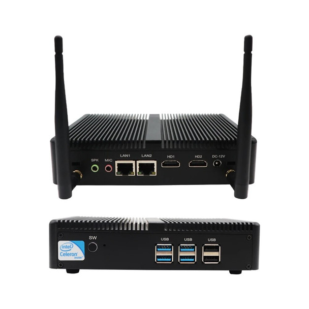 Fanless Intel Nuc Mini PC Celeron N3150 Pentium N3700 2*HD Dual Lan Barebone Desktop Office Computer Micro HTPC WiFi Windows 10