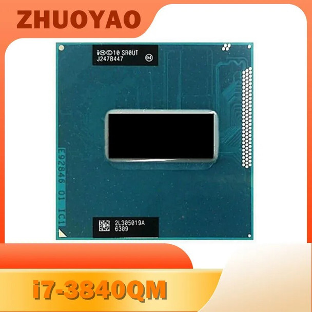 Core i7-3840QM i7 3840QM SR0UT 2.8 GHz Used Quad-Core Eight-Thread CPU Processor 8M 45W Socket G2 / rPGA988B