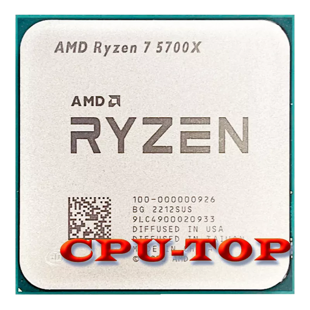 NEW AMD Ryzen 7 5700X R7 5700X 3.4 GHz Eight-Core 16-Thread CPU Processor 7NM L3=32M 100-000000926 Socket AM4 No Fan