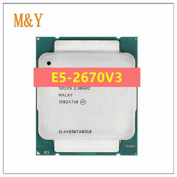 Xeon CPU official version E5-2670V3 2.30GHZ 30M 12-CORES E5 2670 E5-2670 V3 LGA2011-3 processor E5 2670V3 free shipping