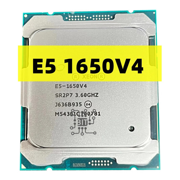 Xeon Processor SR2P7 E5 1650V4 3.6GHZ 6-Core 15MB SmartCache 140W E5 1650 V4 LGA2011-3 E5-1650V4 Cpu Free shipping