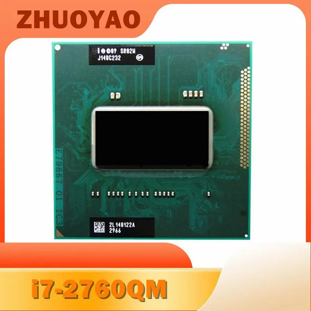 Core I7-2760QM SR02W i7 2760QM CPU laptop processor Socket G2 rPGA988B support HM65 HM75 HM76 HM77 chipset