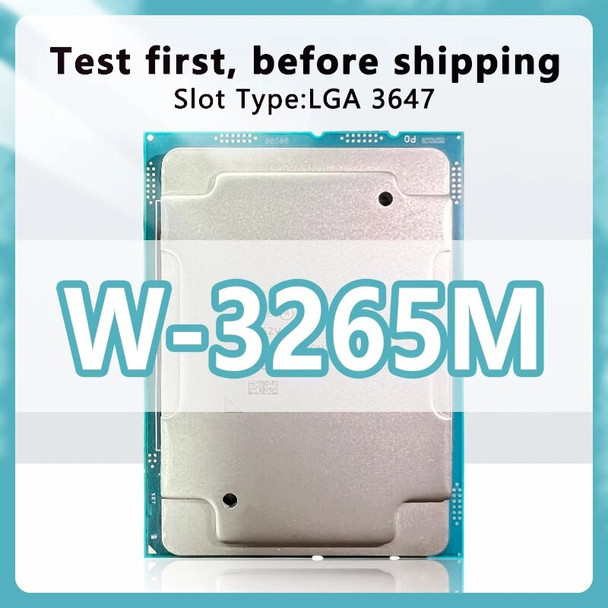 Xeon W-3265M QS version CPU 24 Cores 48 Threads 2.7GHz 33MB 205W processor LGA3647 for C621 Workstation Motherboard W3265M
